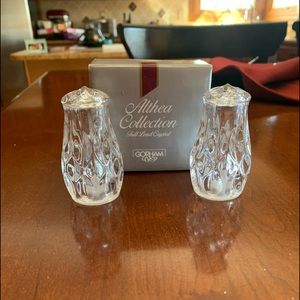 NWOT Gorham Althea collection salt/pepper shakers